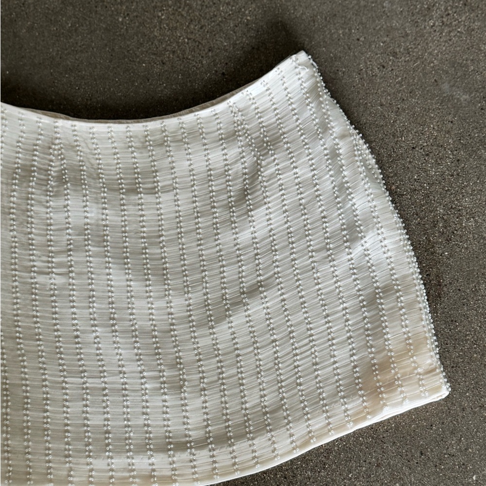 💔SOLD💔 Y2K Cache Pearl Sequin Mini Skirt 8 - Picture 9 of 12